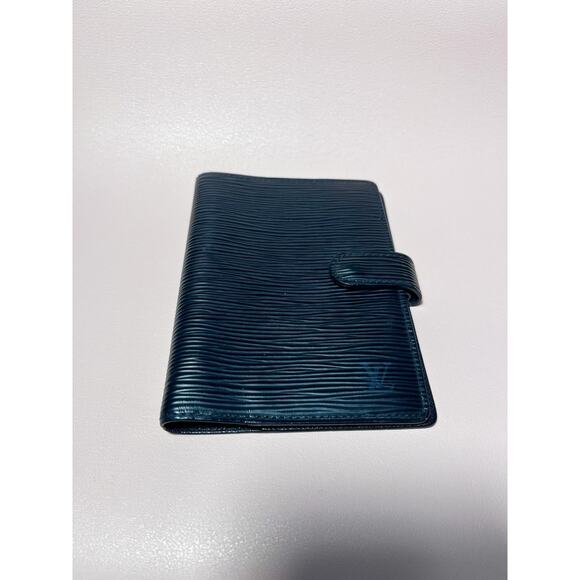 Authentic Louis Vuitton Epi Agenda Medium Noir Day Planner Cover Black - Picture 1 of 4